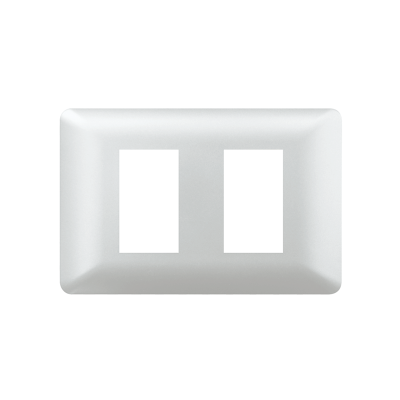 PLACA DOBLE CON SOPORTE PLATEADO 20PC