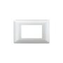 PLACA TRIPLE CON SOPORTE PLATEADO 20PC