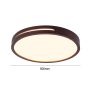LAMPARA LED REDONDO 500MM SOBREPUESTO  MADERA OSCURO 96W