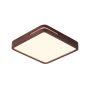 LAMPARA LED CUADRADA 300MM MADERA OSCURO 48W