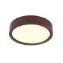 LAMPARA LED REDONDO 300MM SOBREPUESTO MADERA OSCURO 48W