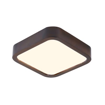 LAMPARA LED CUADRADA 300MM MADERA OSCURO 48W