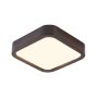LAMPARA LED CUADRADA 300MM MADERA OSCURO 48W