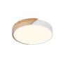 LAMPARA LED REDONDO 300MM MADERA CLARA 48W