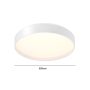 LAMPARA LED REDONDO 500MM SOBREPUESTO BLANCO 96W