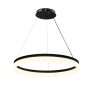 LAMPARA LED COLGANTE REDONDO 600MM NEGRO 36W 3000K 4000K 6000K 18 MESES GARANTIA