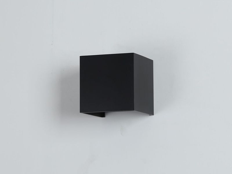 APLIQUE LED BD021 CUADRADO NEGRO 2*3W 3000K