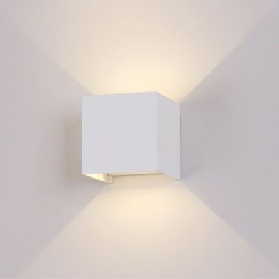 APLIQUE LED BD021 CUADRADO BLANCO 2*3W 3000K
