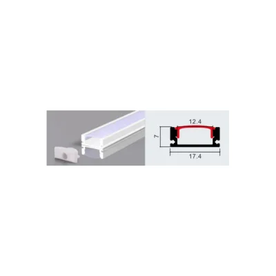 PERFIL 2M 509 SOBREPUESTO COLOR BLANCO 0.5MM 100PC 2 AÑOS GARANTÍA