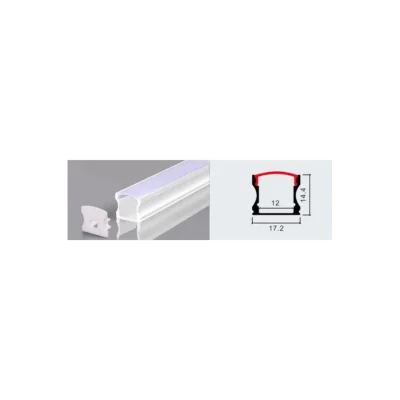 PERFIL 2M 1714 SOBREPUESTO ALTO COLOR BLANCO 0.6MM 100PC 2 AÑOS GARANTÍA