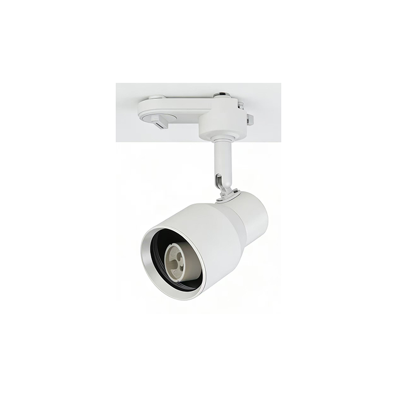 FOCO RIEL MONOFASICO PORTA GU10 BLANCO CONO SEC