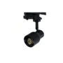 FOCO RIEL MONOFASICO PORTA GU10 NEGRO CONO SEC